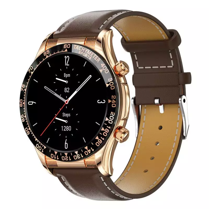 Original E18Pro Leather Waterproof Smart Watch online in Ghana