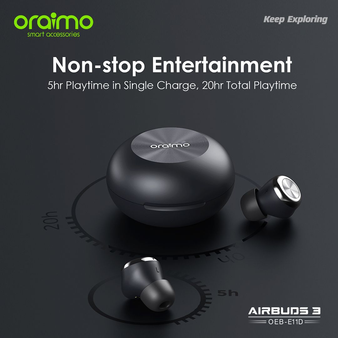 Original Oraimo Airbuds 3 Earbuds online in Ghana E11D | KOFshop.com
