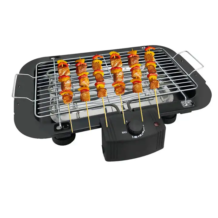 Electric Barbeque Grill Smokeless Indoor / Outdoor BBQ Grilling and Roasting Machine