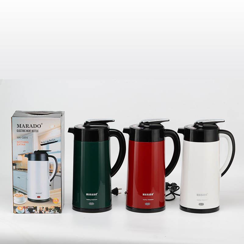 3L Cordless Kettle Vacuum Flask Stainless Steel 360 Rotating Insulation Flask - MARADO | KOFshop.com | 0592712107