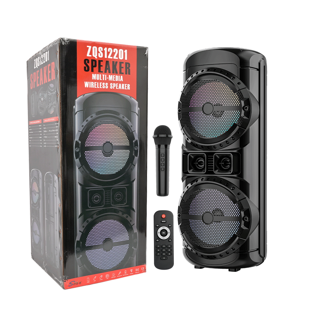 Sing-E ZQS12201 Portable Wireless BT Speaker High Power Large Size with Super Bass Player for Outdoor Parties