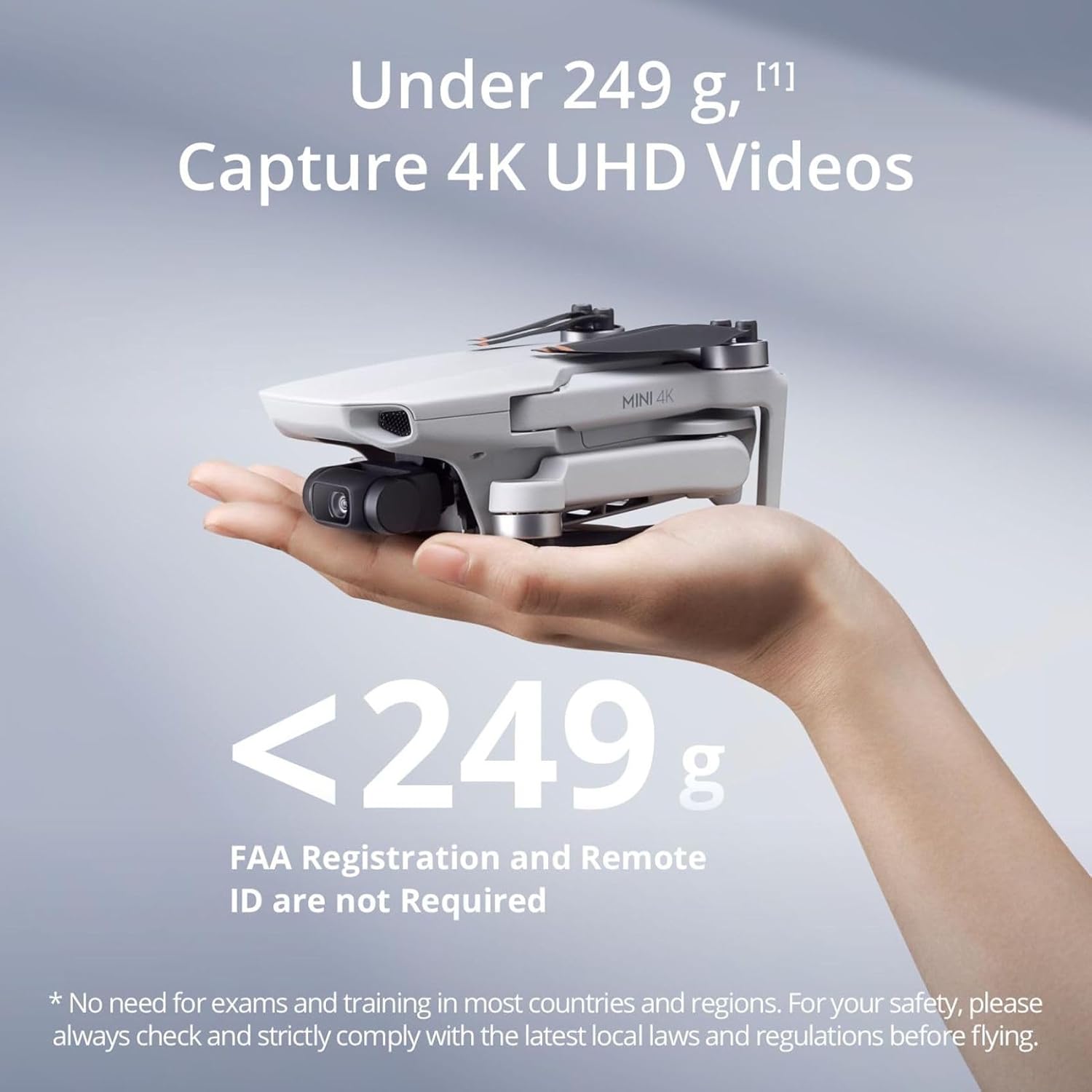 DJI Mini 4K Drone with 3-Axis Gimbal Stabilization, 10km Video Transmission , 4K UHD Camera and 3 drone batteries - Image 4